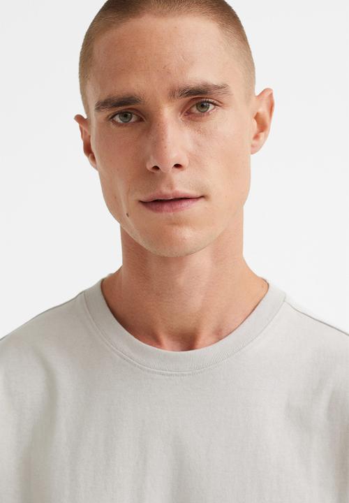 H&M - Relaxed fit T-shirt - light greige 