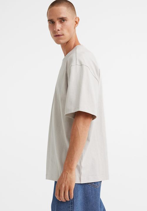 H&M - Relaxed fit T-shirt - light greige 