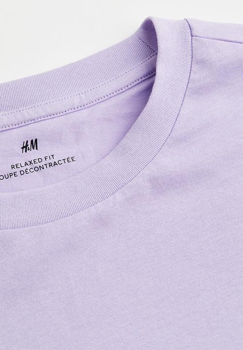 H&M - Relaxed fit T-shirt - light purple
