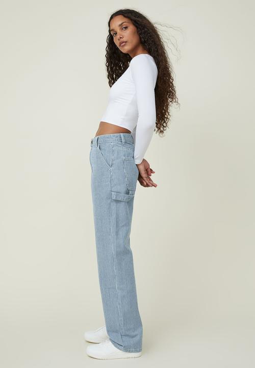 Cotton On - Sculpted scoop neck long sleeve top - white