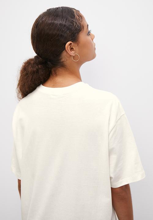 Blake - Relaxed graphic tee - ecru