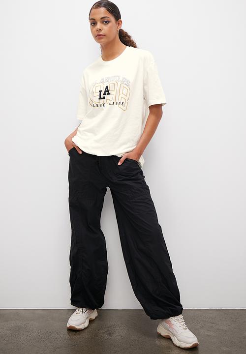 Blake - Relaxed graphic tee - ecru