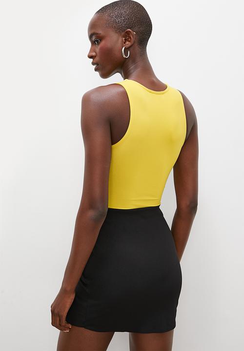 Superbalist - Boatneck bodysuit - golden lime