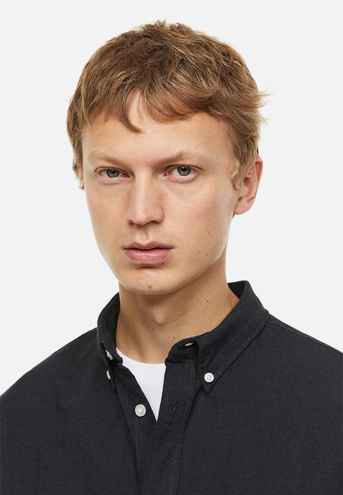 H&M - Regular fit oxford shirt - anthracite grey