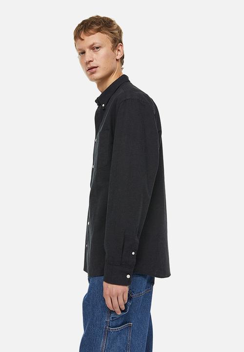 H&M - Regular fit oxford shirt - anthracite grey