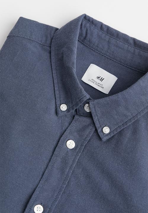 H&M - Regular fit oxford shirt - dark blue 