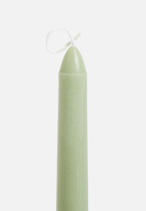Sixth Floor - Set of 4 gradient candle - green