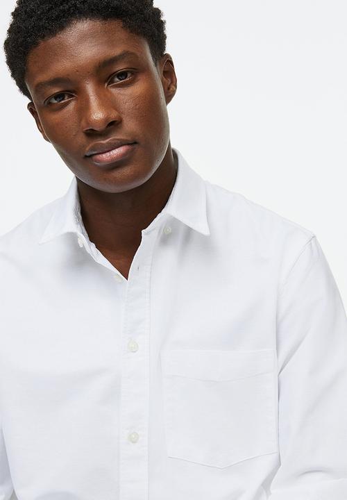 H&M - Regular fit oxford shirt - white