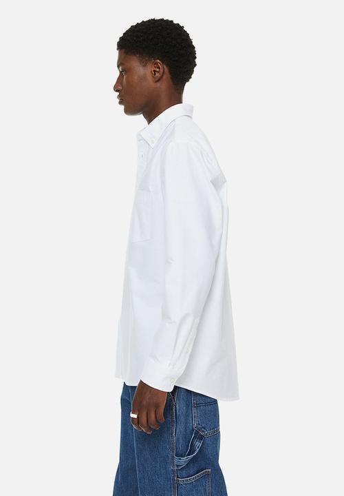 H&M - Regular fit oxford shirt - white