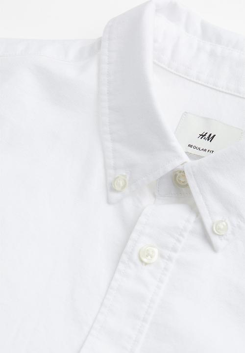 H&M - Regular fit oxford shirt - white
