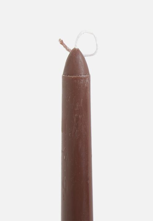 Sixth Floor - Set of 4 gradient candle - brown