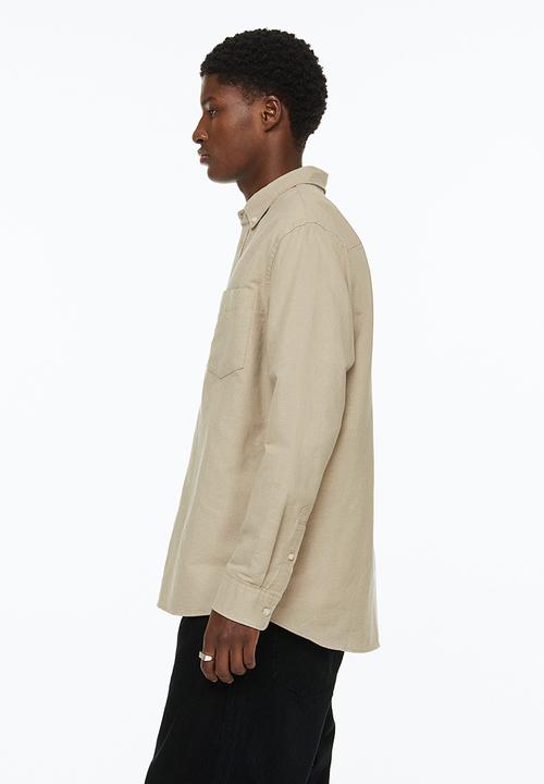 H&M - Regular fit oxford shirt - beige