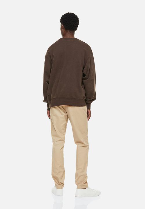 H&M - Slim fit cotton chinos - beige