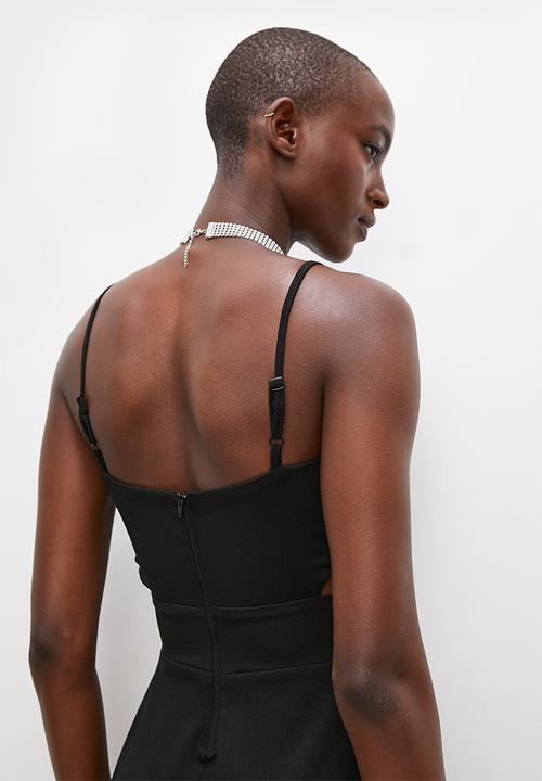 Superbalist - Cross over maxi dress - black