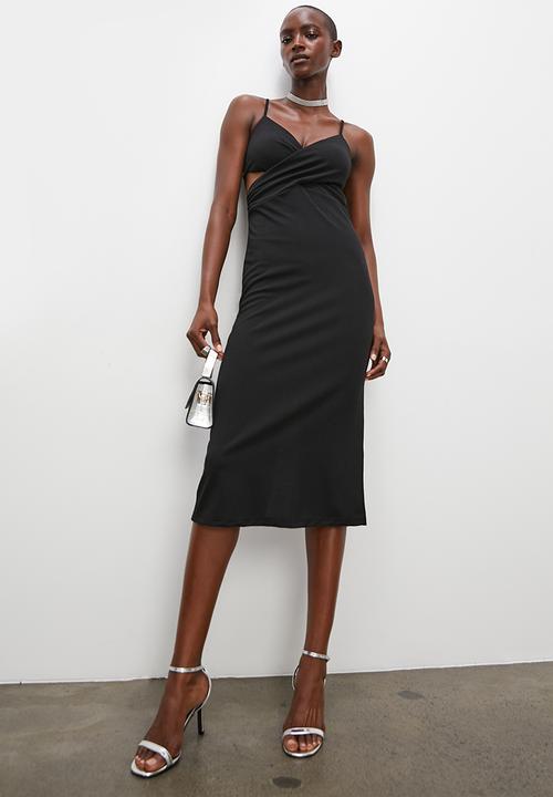 Superbalist - Cross over maxi dress - black