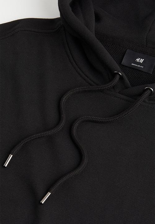 H&M - Regular fit hoodie - black