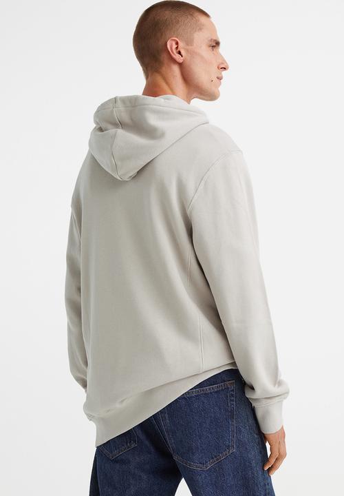 H&M - Regular fit hoodie - light greige 