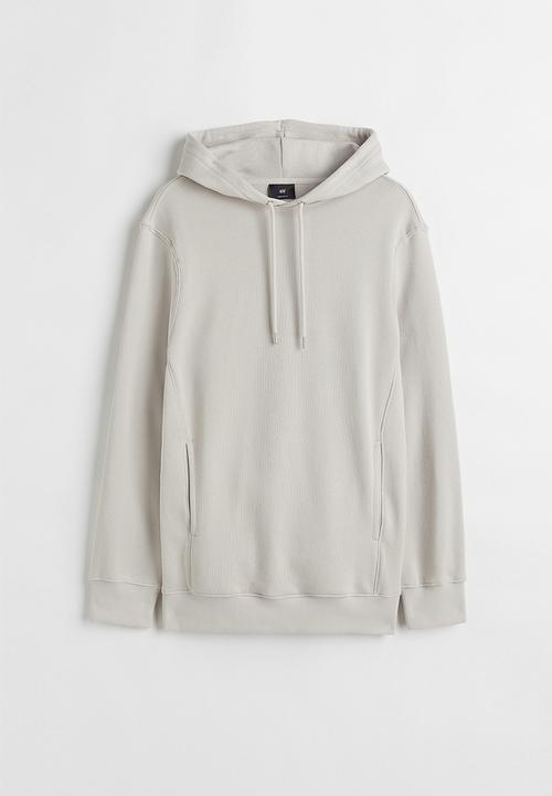 H&M - Regular fit hoodie - light greige 