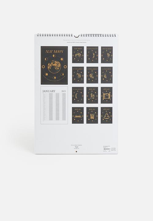 Typo - 2023 household calendar - moon phases