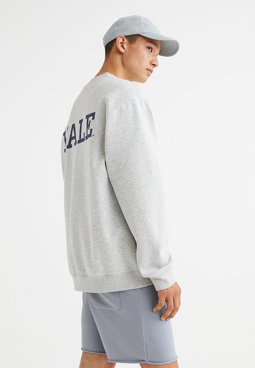 H&M - Relaxed fit sweatshirt - light grey marl/yale