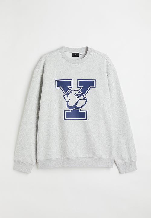 H&M - Relaxed fit sweatshirt - light grey marl/yale