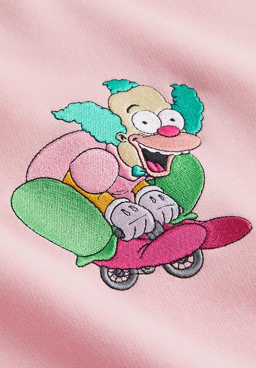 H&M - Relaxed fit sweatshirt - light pink/the simpsons