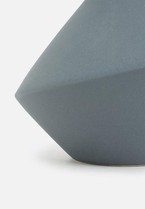 Sixth Floor - Morandi ceramic vase - petrol blue