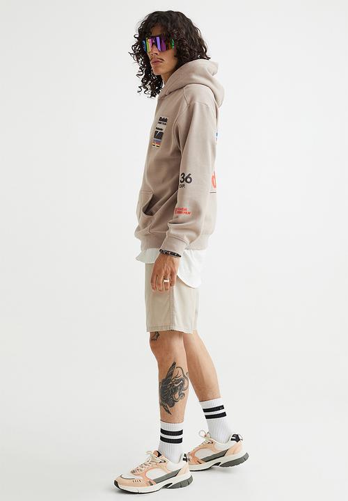 H&M - Relaxed fit hoodie - beige/kodak