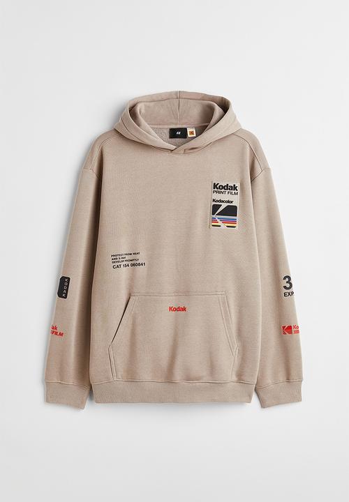 H&M - Relaxed fit hoodie - beige/kodak