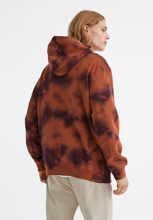 H&M - Relaxed fit hoodie - brown/mickey mouse