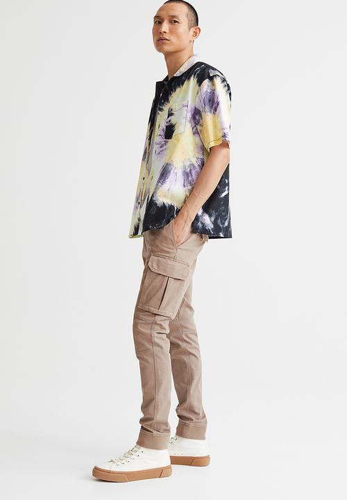 H&M - Skinny fit cargo joggers - beige