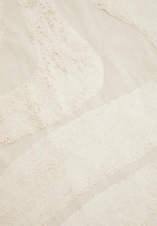 Sixth Floor - Swirl tufted round rug - cream