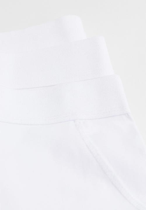 H&M - 5 Pack cotton mid trunks - white