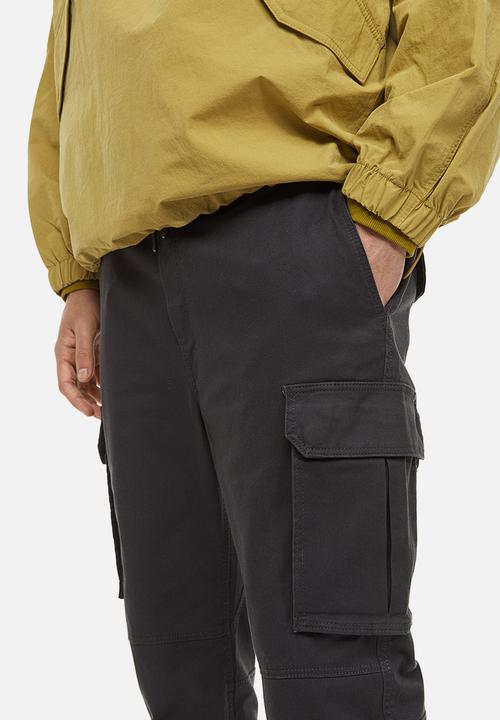 H&M - Skinny fit cargo joggers - dark grey