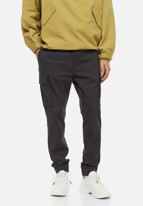 H&M - Skinny fit cargo joggers - dark grey