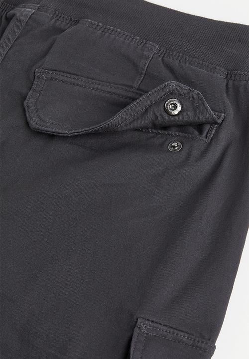 H&M - Skinny fit cargo joggers - dark grey