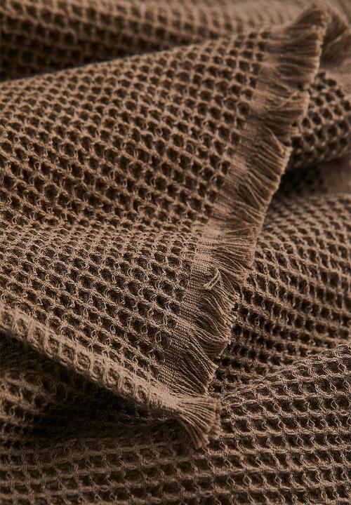 H&M - Waffled hand towel - brown
