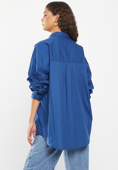 Cotton On - Dad shirt - royal blue
