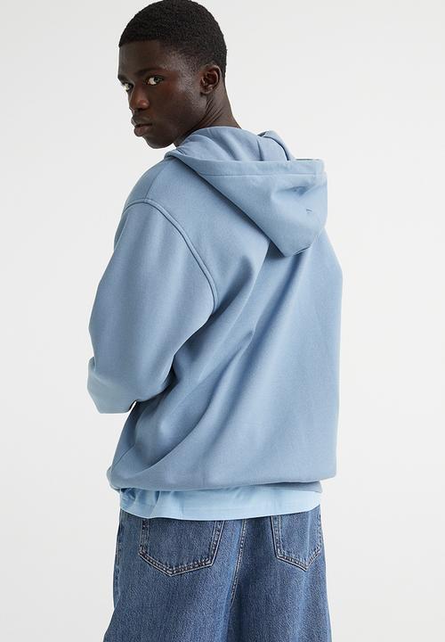 H&M - Relaxed fit zip-through hoodie - blue