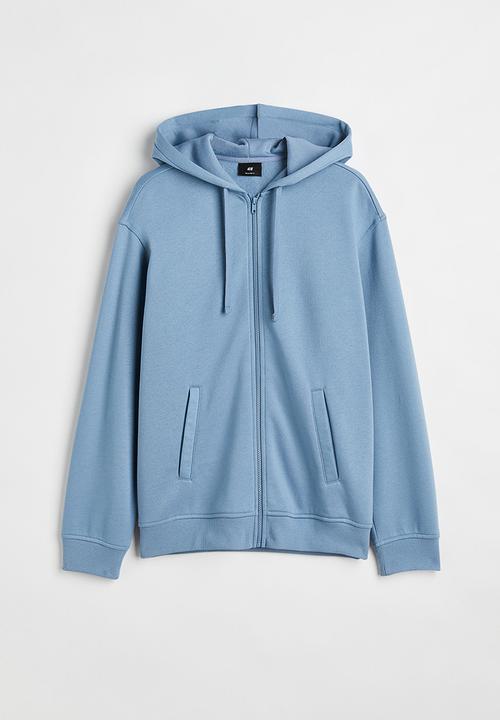 H&M - Relaxed fit zip-through hoodie - blue