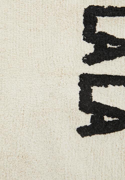Sixth Floor - Ooh la la tufted bath mat - cream & black