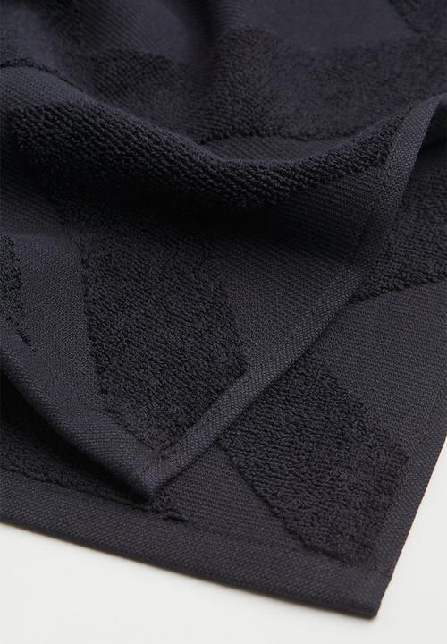 H&M - 2-pack guest towels - black