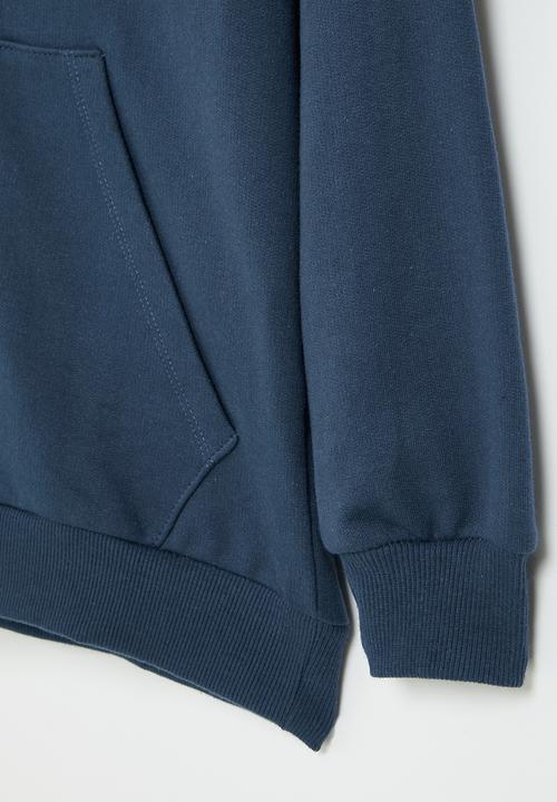 Superbalist - Boys zip through hoodie - navy