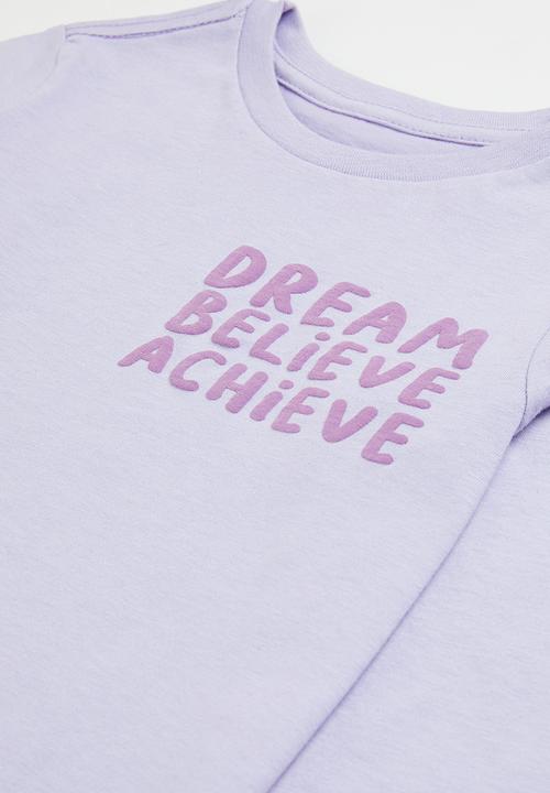 Superbalist - Girls 2 pack graphic tees - pink & lilac 