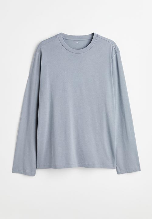 H&M - Regular fit jersey top - light blue