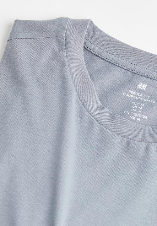 H&M - Regular fit jersey top - light blue