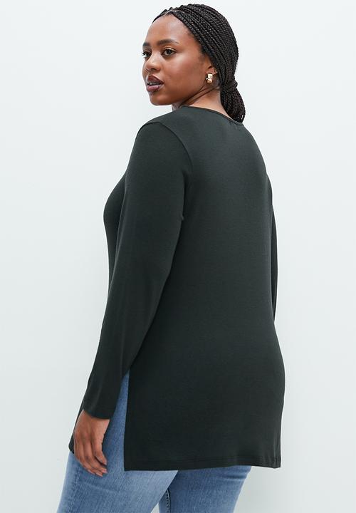 edit Plus - Tunic cut and sew - black