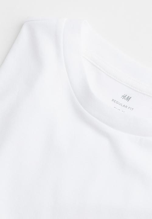 H&M - Regular fit jersey top - white