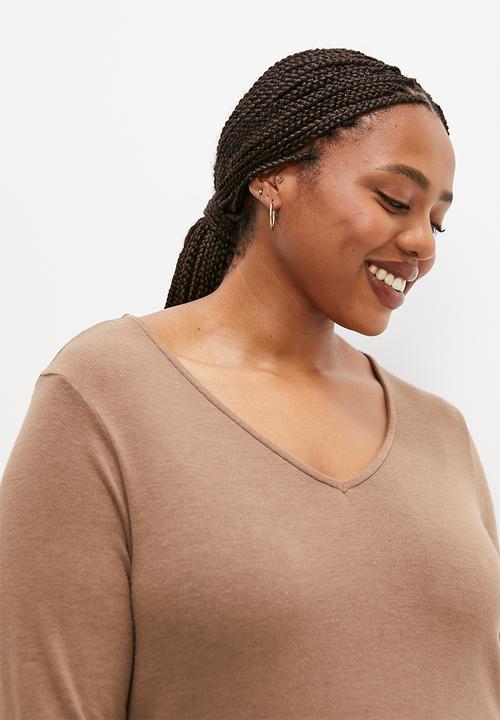 edit Plus - Tunic cut and sew - mocha