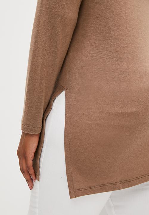 edit Plus - Tunic cut and sew - mocha